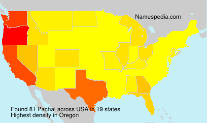 Surname Pachal in USA Surname Pachal in USA