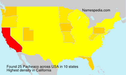 Surname Pacheaco in USA Surname Pacheaco in USA