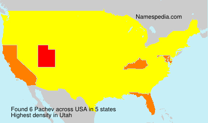 Surname Pachev in USA Surname Pachev in USA