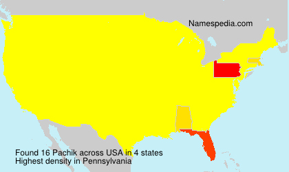 Surname Pachik in USA Surname Pachik in USA