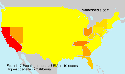 Surname Pachinger in USA Surname Pachinger in USA