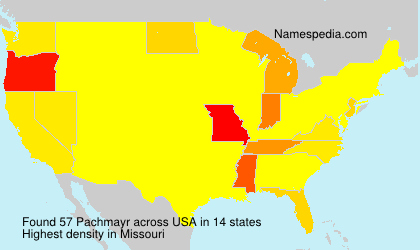 Surname Pachmayr in USA