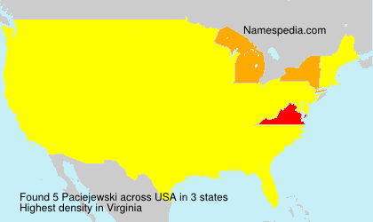 Surname Paciejewski in USA Surname Paciejewski in USA