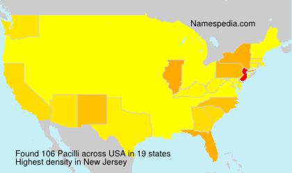 Surname Pacilli in USA Surname Pacilli in USA