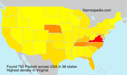 Surname Packett in USA Surname Packett in USA