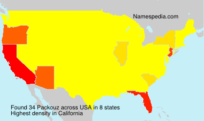 Surname Packouz in USA Surname Packouz in USA