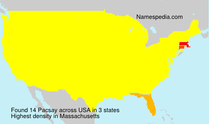 Surname Pacsay in USA Surname Pacsay in USA