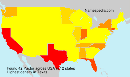Surname Pactor in USA Surname Pactor in USA