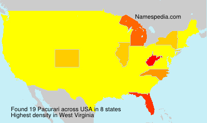 Surname Pacurari in USA