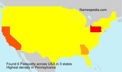 Surname Padayatty in USA Surname Padayatty in USA