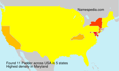 Surname Padder in USA Surname Padder in USA