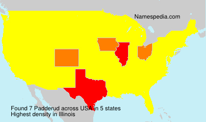 Surname Padderud in USA Surname Padderud in USA