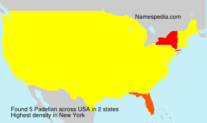 Surname Padellan in USA Surname Padellan in USA