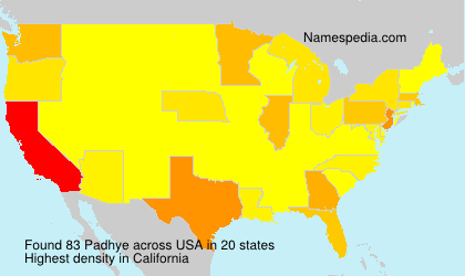 Surname Padhye in USA Surname Padhye in USA