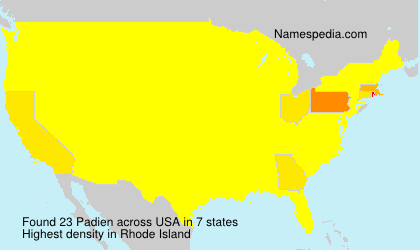 Surname Padien in USA Surname Padien in USA