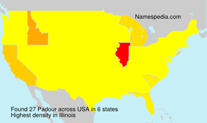 Surname Padour in USA