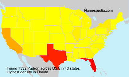 Surname Padron in USA Surname Padron in USA