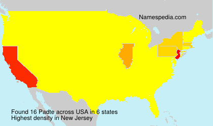 Surname Padte in USA Surname Padte in USA