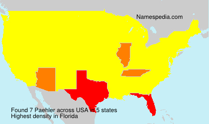 Surname Paehler in USA Surname Paehler in USA