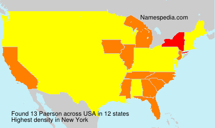 Surname Paerson in USA Surname Paerson in USA