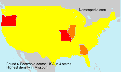 Surname Paetzhold in USA Surname Paetzhold in USA