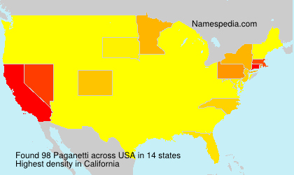 Surname Paganetti in USA Surname Paganetti in USA