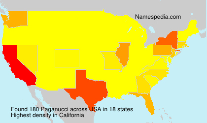 Surname Paganucci in USA Surname Paganucci in USA