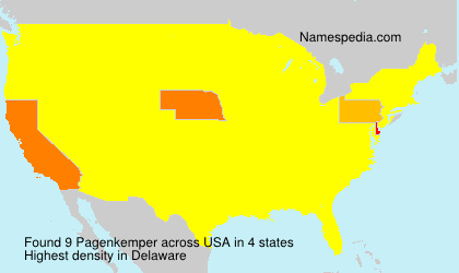 Surname Pagenkemper in USA Surname Pagenkemper in USA