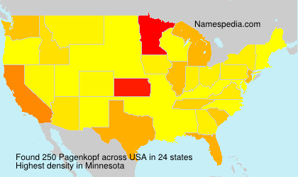 Surname Pagenkopf in USA Surname Pagenkopf in USA