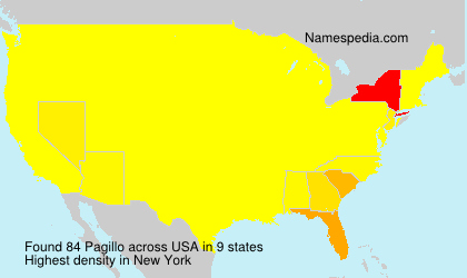 Surname Pagillo in USA Surname Pagillo in USA