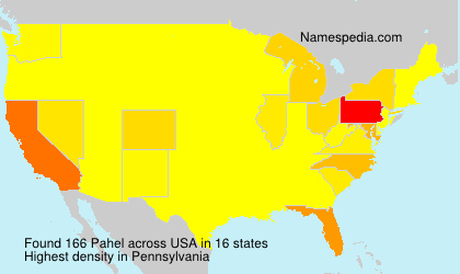 Surname Pahel in USA Surname Pahel in USA