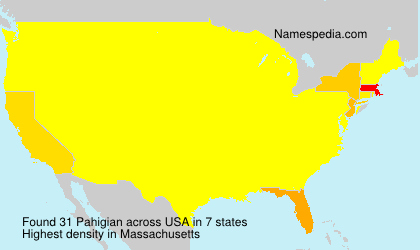 Surname Pahigian in USA Surname Pahigian in USA