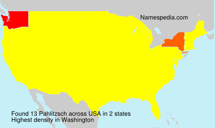 Surname Pahlitzsch in USA Surname Pahlitzsch in USA
