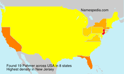 Surname Pahmer in USA Surname Pahmer in USA