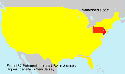 Surname Pahountis in USA Surname Pahountis in USA