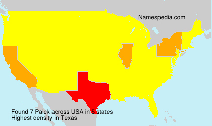 Surname Paick in USA