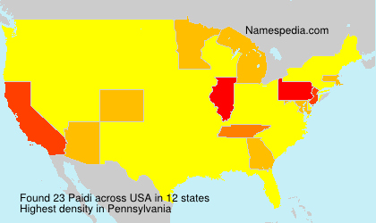 Surname Paidi in USA Surname Paidi in USA