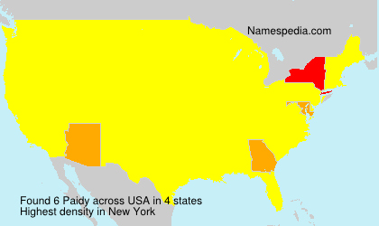 Surname Paidy in USA Surname Paidy in USA