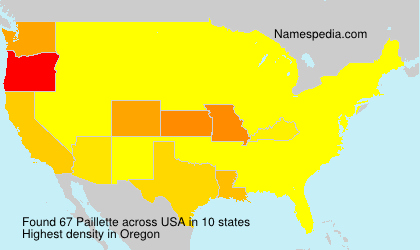 Surname Paillette in USA Surname Paillette in USA