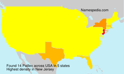 Surname Paillex in USA Surname Paillex in USA