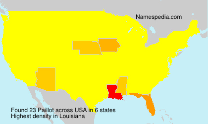 Surname Paillot in USA