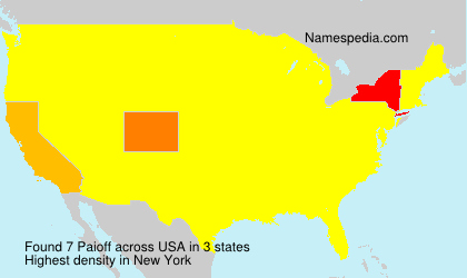 Surname Paioff in USA Surname Paioff in USA
