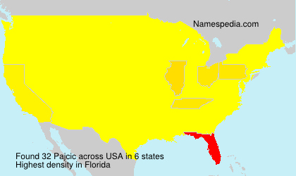 Surname Pajcic in USA Surname Pajcic in USA