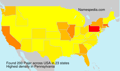 Surname Pajer in USA Surname Pajer in USA
