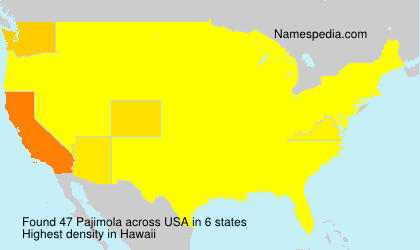 Surname Pajimola in USA Surname Pajimola in USA