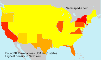Surname Pakel in USA Surname Pakel in USA