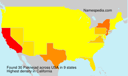 Surname Paknejad in USA Surname Paknejad in USA