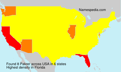 Surname Pakrer in USA Surname Pakrer in USA