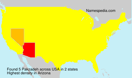 Surname Pakzadeh in USA Surname Pakzadeh in USA