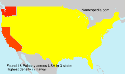 Surname Palacay in USA Surname Palacay in USA